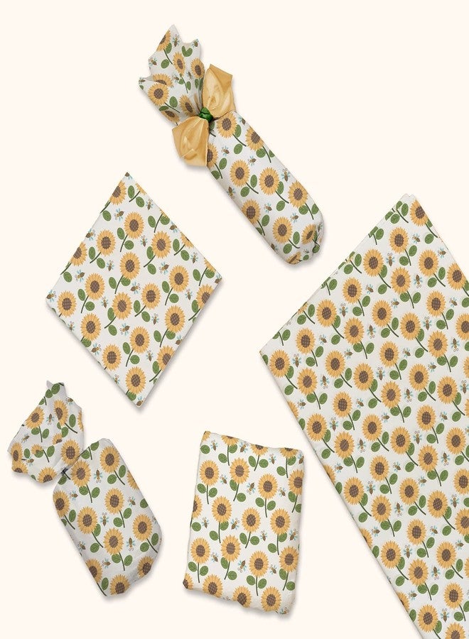 Pro Supply Global Sunflower and Bees Summer Printed Tissue Paper for Gift Bags or Boxes and Wrapping - Floral Spring Bulk Decorative Art Tissue Paper for Packaging and Gifting | 24 Sheets 20" x 30" - Image 5